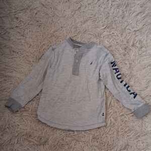 Nautica Kids Gray Long Sleeve Shirt Size 7